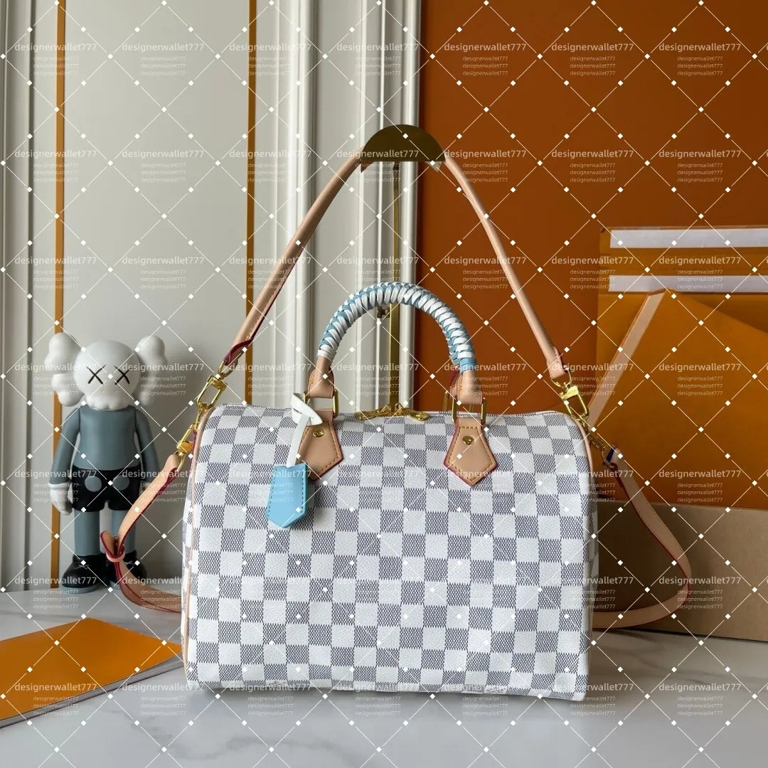 10A Designer Soft Tote Bag Luxury Crossbody Handbags Leather Shoulder Women Speedytotes Pillow Messenger 16 20 25 30 35 Cm Boston Bag M40950 M40908 Top Quality