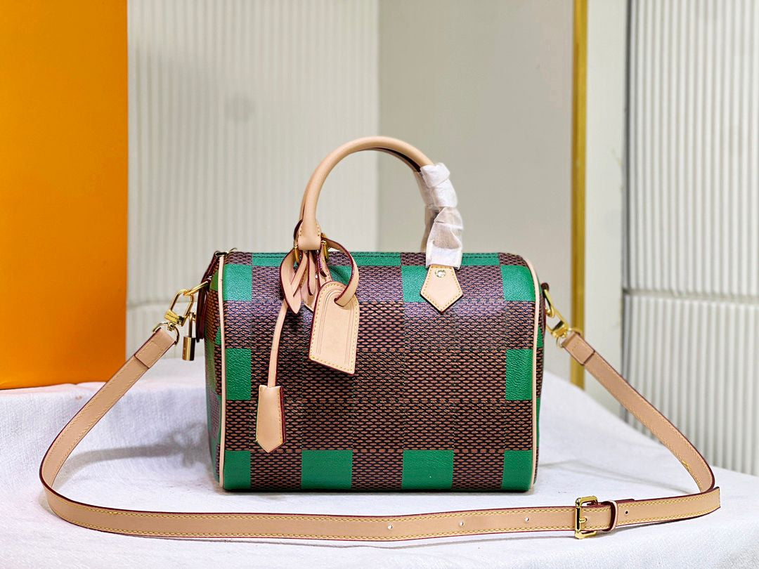 Designer Bag Pillow Bag 25CM Speed Bag Handbag Luxury Soft Leather Handbag Fashion Casual Travel Crossbody Bag Weekend Bag Shoulder Bags High Quality