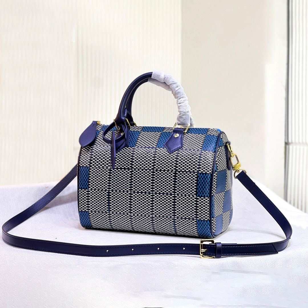 Designer Bag Pillow Bag 25CM Speed Bag Handbag Luxury Soft Leather Handbag Fashion Casual Travel Crossbody Bag Weekend Bag Shoulder Bags High Quality