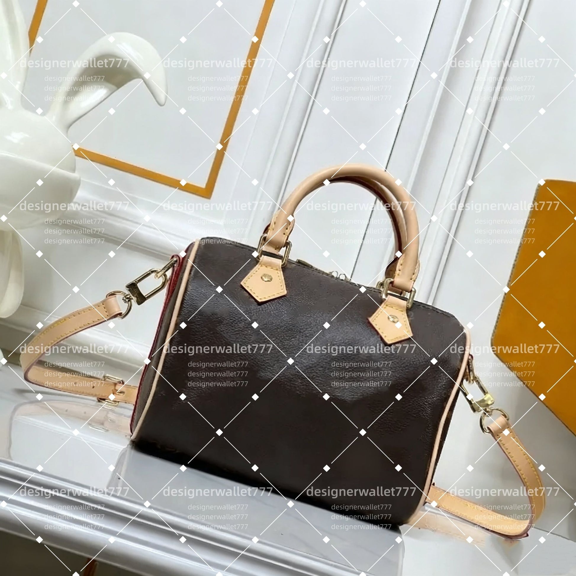 10A Designer Soft Tote Bag Luxury Crossbody Handbags Leather Shoulder Women Speedytotes Pillow Messenger 16 20 25 30 35 Cm Boston Bag M40950 M40908 Top Quality