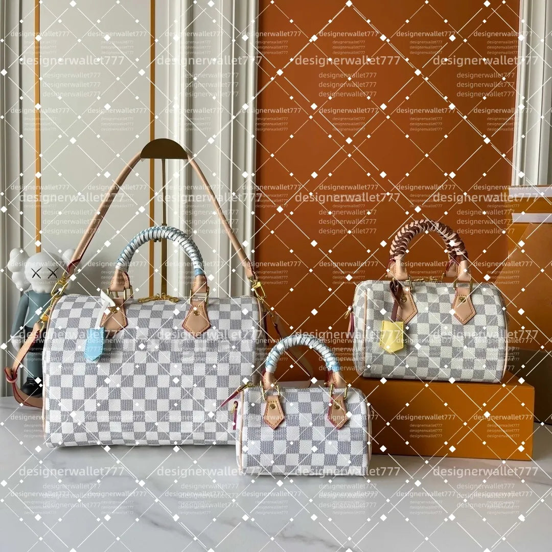 10A Designer Soft Tote Bag Luxury Crossbody Handbags Leather Shoulder Women Speedytotes Pillow Messenger 16 20 25 30 35 Cm Boston Bag M40950 M40908 Top Quality