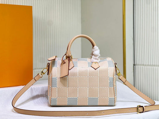 Designer Bag Pillow Bag 25CM Speed Bag Handbag Luxury Soft Leather Handbag Fashion Casual Travel Crossbody Bag Weekend Bag Shoulder Bags High Quality