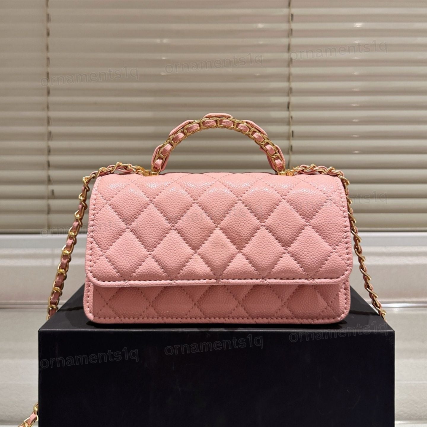 Top Designer Crossbody Bag Ladies Small Handle Tote Bag with Chain Strap Mini Burgundy High Quality Leather Shoulder Bag Diamond Lattice Caviar Flap Bag