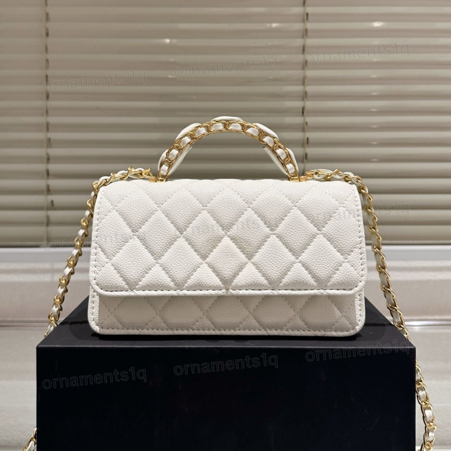 Top Designer Crossbody Bag Ladies Small Handle Tote Bag with Chain Strap Mini Burgundy High Quality Leather Shoulder Bag Diamond Lattice Caviar Flap Bag