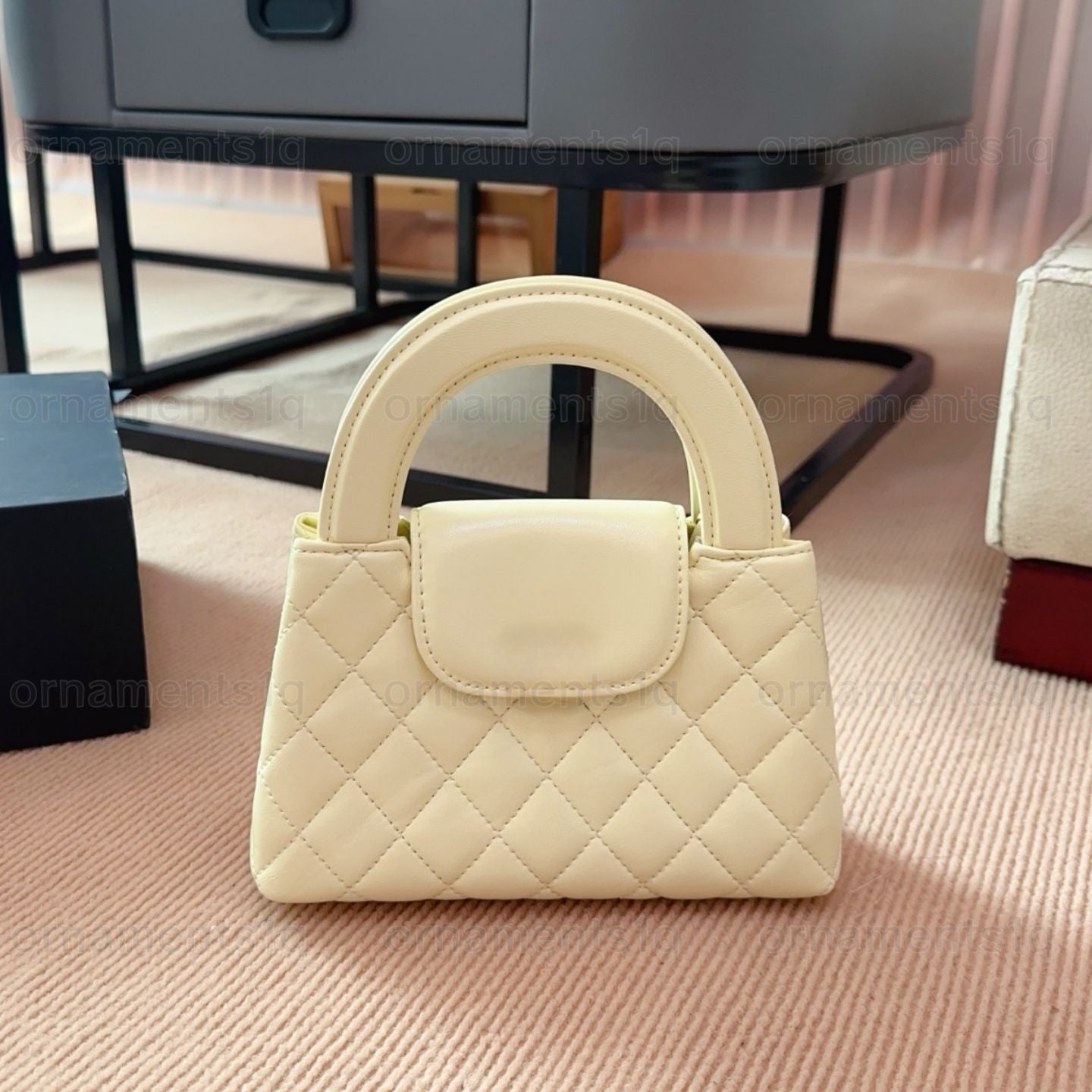 Top Designer Crossbody Bag Ladies Small Handle Tote Bag with Chain Strap Mini Burgundy High Quality Leather Shoulder Bag Diamond Lattice Caviar Flap Bag
