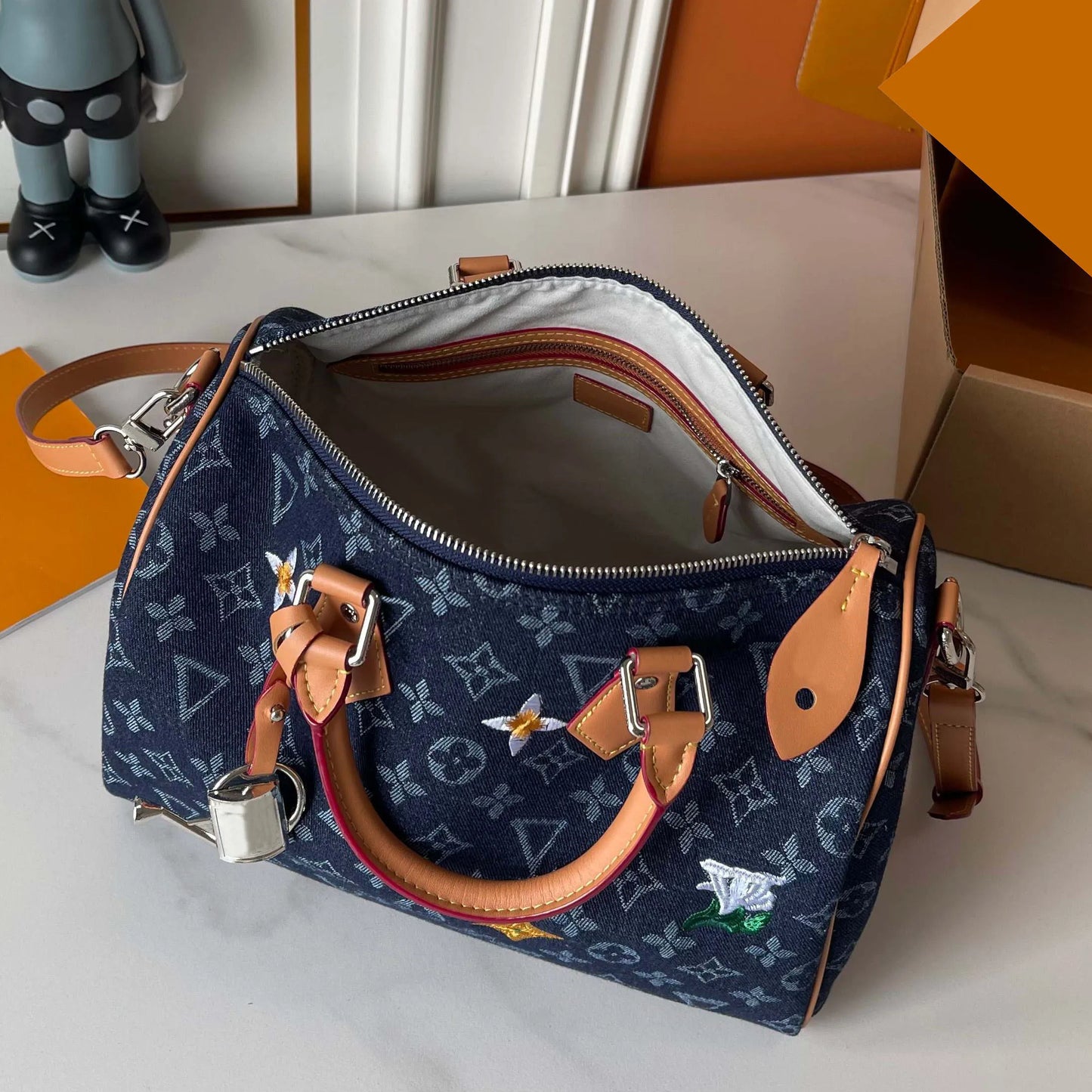 Damoflage Soft 30 Tote Bag Womens Luxury Designer Bag Leather Crossbody Shoulder Bags Handbag Pouch Speedytote Chain Travel Bag Purse Mirror Quality M28978