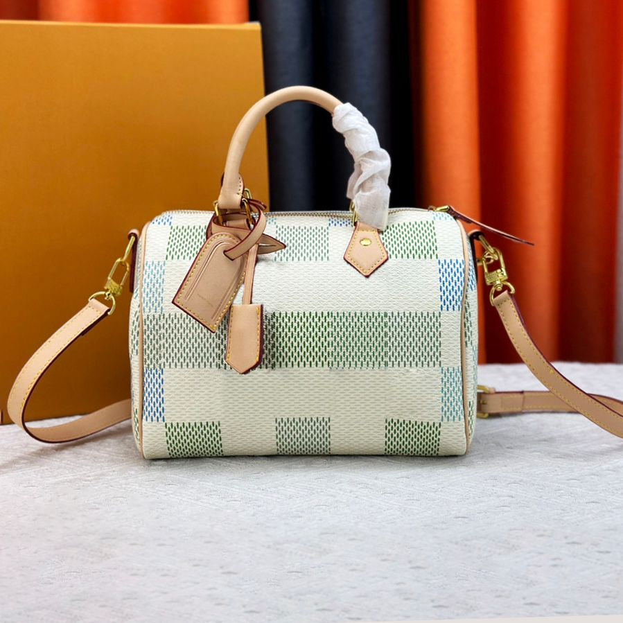 Designer Bag Pillow Bag 25CM Speed Bag Handbag Luxury Soft Leather Handbag Fashion Casual Travel Crossbody Bag Weekend Bag Shoulder Bags High Quality