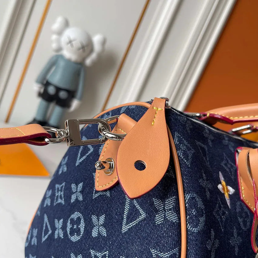 Damoflage Soft 30 Tote Bag Womens Luxury Designer Bag Leather Crossbody Shoulder Bags Handbag Pouch Speedytote Chain Travel Bag Purse Mirror Quality M28978