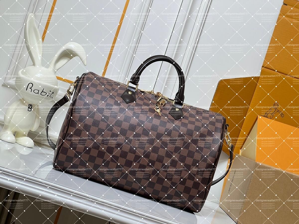10A Designer Soft Tote Bag Luxury Crossbody Handbags Leather Shoulder Women Speedytotes Pillow Messenger 16 20 25 30 35 Cm Boston Bag M40950 M40908 Top Quality